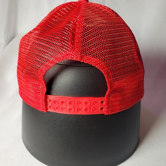 Vintage Jesse James Spider Black Widow Mesh Trucker Hat Red White Snap Back - Picture 5 of 9